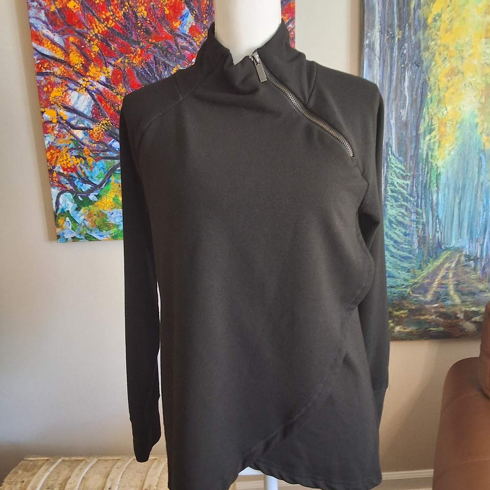 Jockey Black Zip-Up Pullover